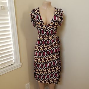 Bisou Bisou Multicolor Geometric Dress